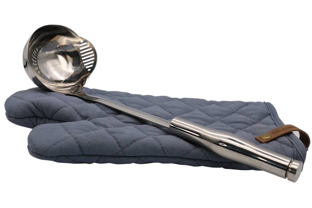 Ensemble de mitaines pour four avec louche