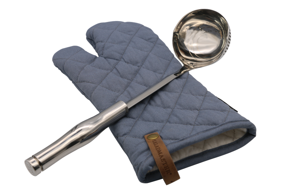 Ensemble de mitaines pour four avec louche