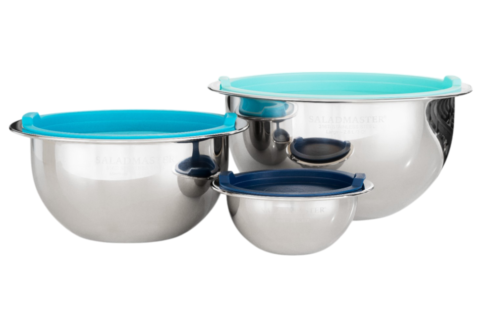 Ensemble de 3 bols à mélanger avec couvercles