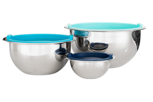 3 Piece Mixing Bowl Set With Lids